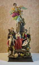 Nativita completa arte presepiale figure 49x39x116 cm presepe Napoletano ihs