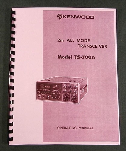 Kenwood 700a manuale - manuale, di