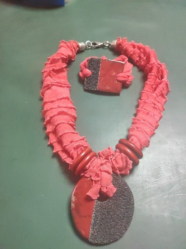 Collana bracciale ceramica - bracciale,