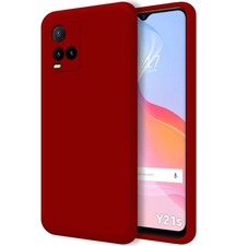 Cover Silicone Liquido Ultra Morbida per Vivo Y21/Y21s/Y33s Colore Rossa