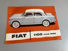 DEPLIAN AUTOMOBILE FIAT 1100 ANNI 50/60  ORIGINALE  , VEDI FOTO .