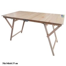 TAVOLO RICHIUDIBILE PIEGHEVOLE LAURA A STRISCE 70x140 cm DA PIC NIC CAMPEGGIO