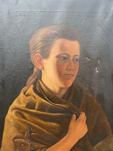 Antico quadro olio ritratto - antico,