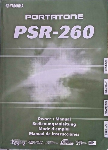 Yamaha psr 260 - yamaha, portatone