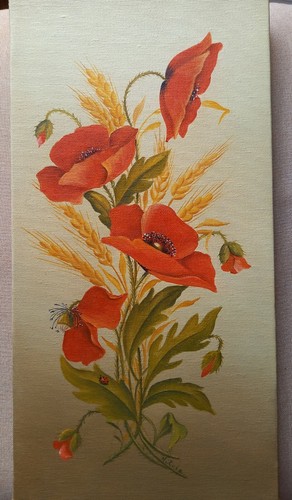 Quadro floreale tela pittura - floreale,