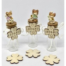 6 PZ Provetta portaconfetti con fata fatina dei sogni resina BOMBONIERA 0VGH