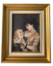 Elegante dipinto a olio su