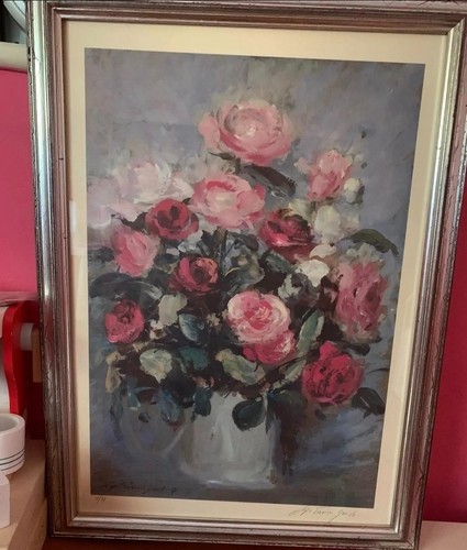 Quadro mazzo fiori dipinto - mazzo,