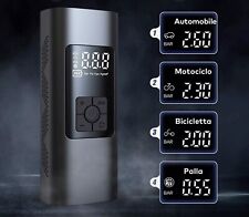 GONFIATORE PER RUOTE AUTO COMPRESSORE CON LED PER GONFIABILI BICICLETTA MOTO