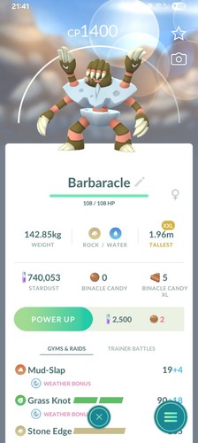 Barbaracle pokemon xxl grande - barbaracle,