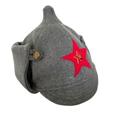 Vintage Soviet Grey Budenovka