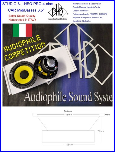 Phd altoparlanti studio 1 - phd, 6.1