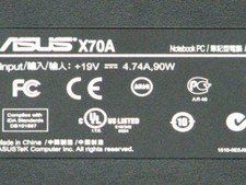 Gehäuse Inferiore Asus X70A