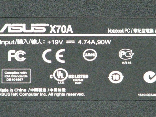 Gehäuse inferiore asus - inferiore,