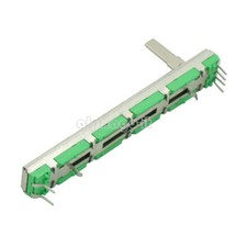 5PCS 75mm Behringer Mixer B103 B10K Dual Double Straight Slide Potentiometer