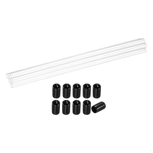 5pz tubo acrilico rigido - acrilico,