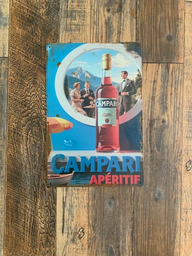 Insegna metallo campari - insegna, in