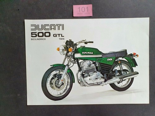 Ducati 500 gtl depliant moto - depliant,