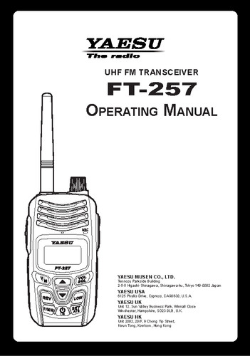 Yaesu 257 ricetrasmettitore - yaesu,