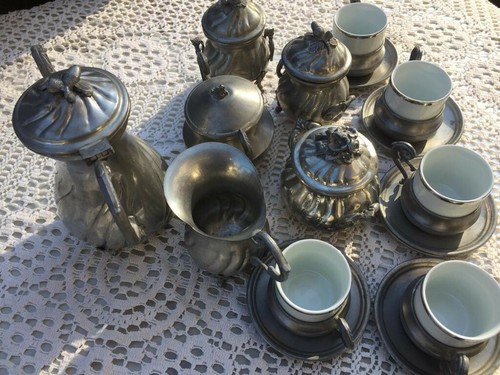 Servizio caffè peltro - in,