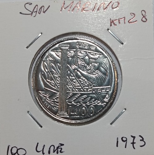 San marino 100 lire 1973 - 100, lire,