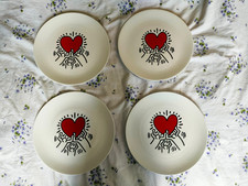 4 Piatti Keith Haring Vintage Rari – Collezione d'Arte Pop