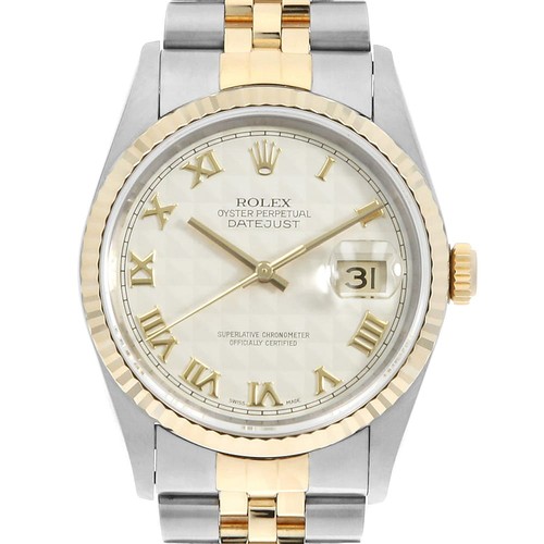 Rolex datejust 16233 crema - datejust,