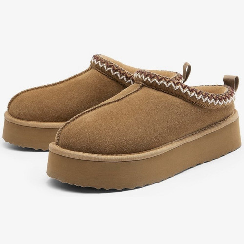 Pantofole donna marroni