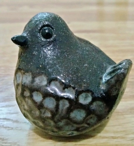 Rara statua uccellino vintage