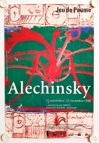 Affiche alechinsky volcan - alechinsky,
