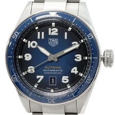 OROLOGIO TAG HEUER AUTAVIA WBE5116 CRONOMETRO AUTOMATICO QUADRANTE BLU SFUMATO UOMO