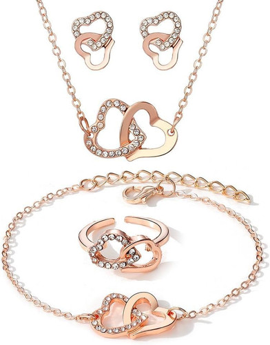 Pezzi set gioielli cuori - pezzi,
