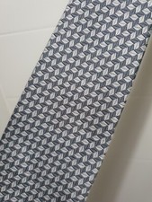 Cravatta Uomo Seta Damiani Grigio Argento Vintage