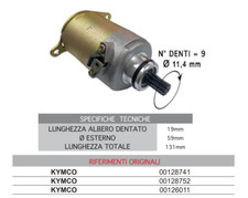 MOTORINO D'AVVIAMENTO KYMCO