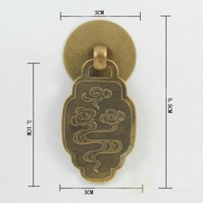 1 Coppia Cinese Ottone Antico