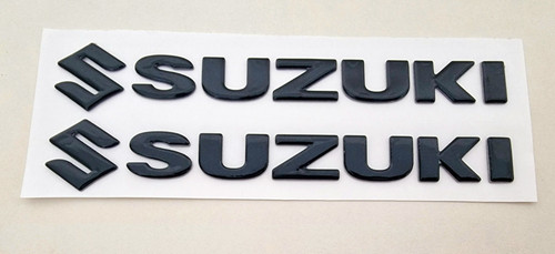 Suzuki nero badge lettere - suzuki, 3d