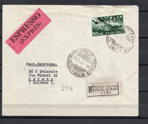 Amg storia postale trieste - amg, postale,