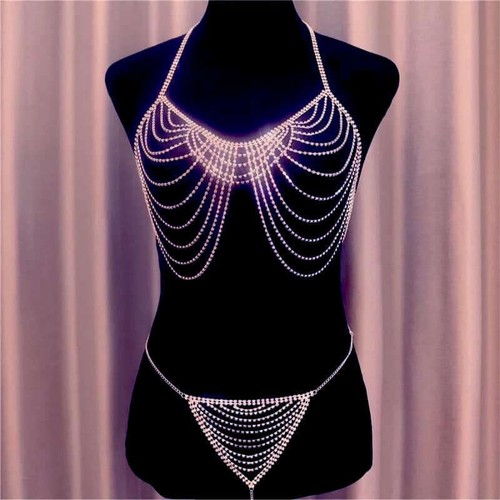 Bikini gioielli corpo catena