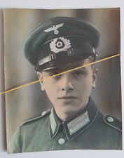 WW2 Foto originale grande formato di un militare tedesco - Germania soldato WWII