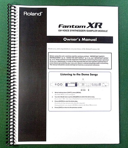 Roland fantom owner - fantom, owner's