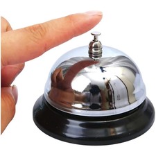 CAMPANELLO DA BANCO TAVOLO IN METALLO PER RECEPTION HOTEL RISTORANTE CUCINA