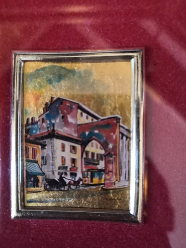Quadretto foglia oro kt - quadretto, 23