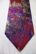 CHARLES JOURDAN PARIS SETA SILK TIE CRAVATTA NECKTIE MADE ITALY VINTAGE CLASSIC