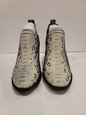 New Jeffrey Campbell Rosalee Snakeskin Ankle Bootie Boots Womens 8.5