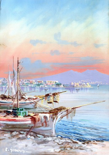 Tempera gouache ettore - gouache, di