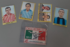 bustina aperta versione termosaldata  Calciatori Panini 1966/67  + 4 figurine