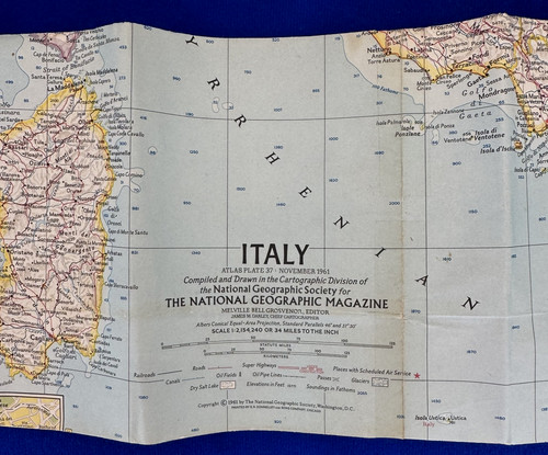 Mappa epoca novembre 1961 - mappa,