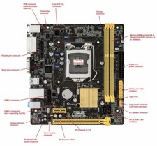 Scheda madre ASUS H81M-P-SI- Socket LGA 1150-Motherboard-Mainboard
