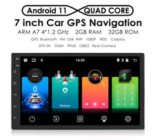 Carplay+ 7 pollici 2 DIN Android autoradio GPS navigatore BT RDS FM USB WiFi 2+32 GB