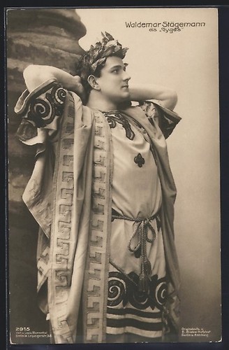 Cartolina cantante lirico